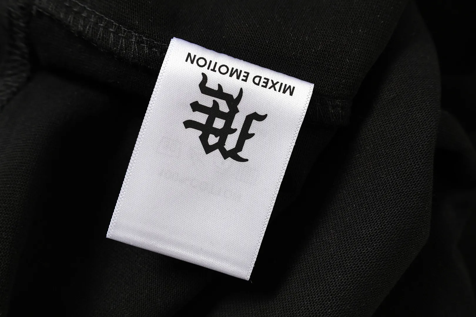 E 8107# Black ｜ MIXED EMOTION In Stock T （fabric):32 Sizes（size）：S-M L X L ： （ A ） （colour）： Black 👉